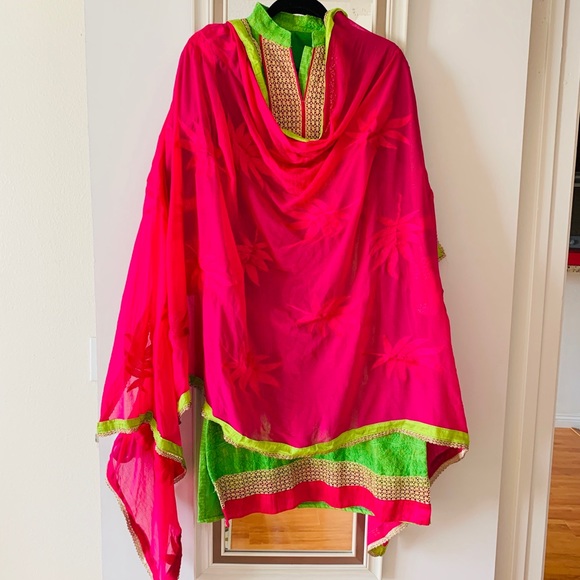 Beautiful 3 piece salwar kameez Indian pakistani - Picture 3 of 7
